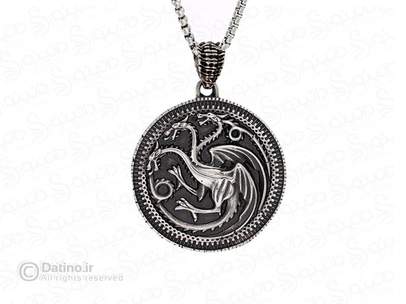 عکس گردنبند اژدها نماد خاندان تارگرین 10008 - انواع مدل گردنبند اژدها نماد خاندان تارگرین 10008