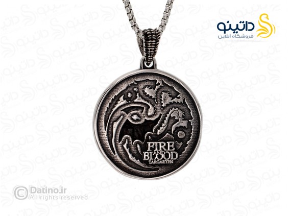 عکس گردنبند اژدها نماد خاندان تارگرین 10008 - انواع مدل گردنبند اژدها نماد خاندان تارگرین 10008