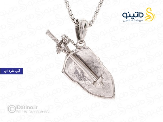 عکس گردنبند مردانه سپر شوالیه 11337 - انواع مدل گردنبند مردانه سپر شوالیه 11337