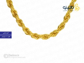 گردنبند امینم مدل زنجیر طنابی 11865