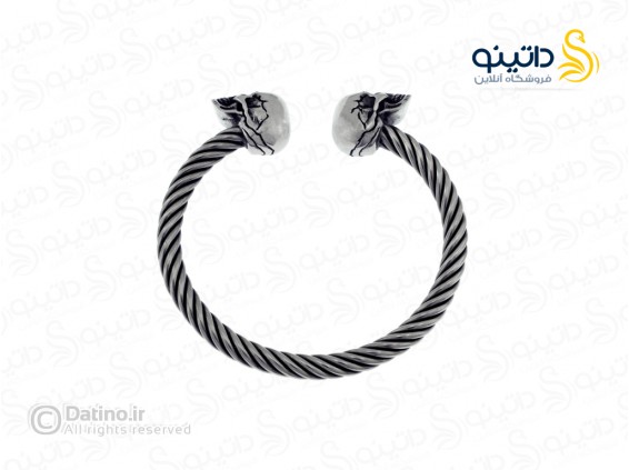 عکس دستبند مردانه دو جمجمه جنگجو 11906 - انواع مدل دستبند مردانه دو جمجمه جنگجو 11906