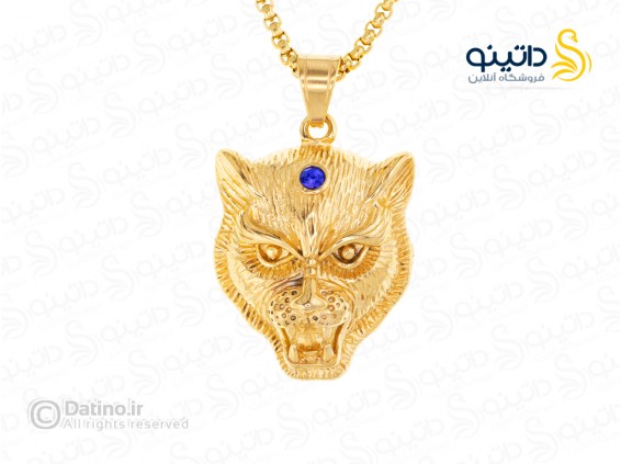 عکس گردنبند  پلنگ جکوار 12140 - انواع مدل گردنبند  پلنگ جکوار 12140