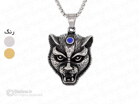 عکس گردنبند  پلنگ جکوار 12140 - انواع مدل گردنبند  پلنگ جکوار 12140