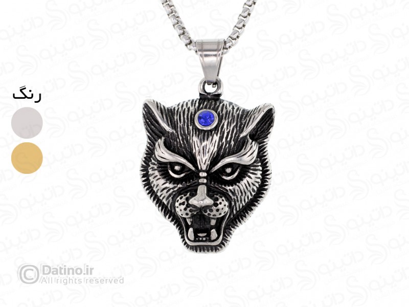 عکس گردنبند  پلنگ جکوار 12140 - انواع مدل گردنبند  پلنگ جکوار 12140