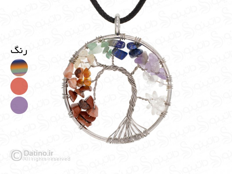 عکس گردنبند درخت هفت چاکرا 12289 - انواع مدل گردنبند درخت هفت چاکرا 12289