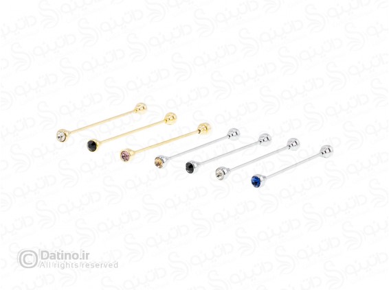 عکس سنجاق یقه پیراهن مردانه نگین دار آلفرد 12526 - انواع مدل سنجاق یقه پیراهن مردانه نگین دار آلفرد 12526