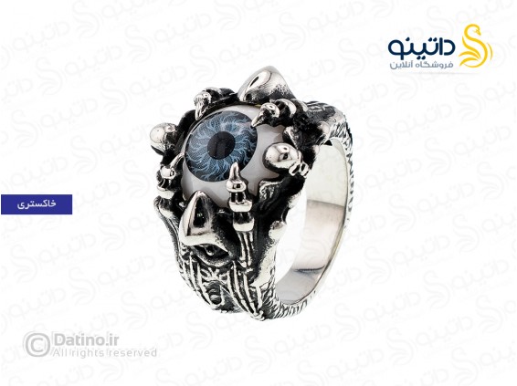 عکس انگشتر مردانه چشم جمجمه 14280 - انواع مدل انگشتر مردانه چشم جمجمه 14280