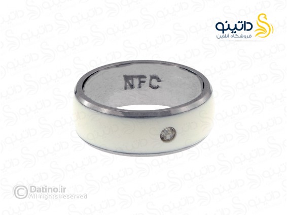 عکس حلقه مردانه و زنانه NFC نگین دار 14375 - انواع مدل حلقه مردانه و زنانه NFC نگین دار 14375