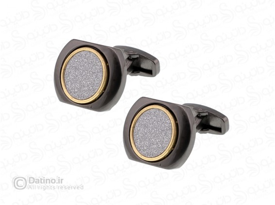 عکس دکمه سردست اسپرت دایره ای طرح فرانسوی 14597 - انواع مدل دکمه سردست اسپرت دایره ای طرح فرانسوی 14597