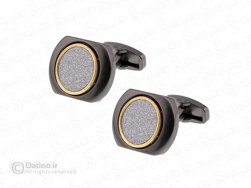 عکس دکمه سردست اسپرت دایره ای طرح فرانسوی 14597 - انواع مدل دکمه سردست اسپرت دایره ای طرح فرانسوی 14597