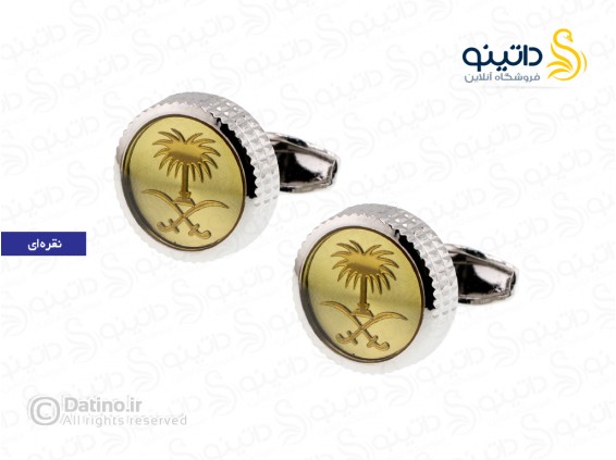 عکس دکمه سردست طرح نخل و شمشیر 14600 - انواع مدل دکمه سردست طرح نخل و شمشیر 14600