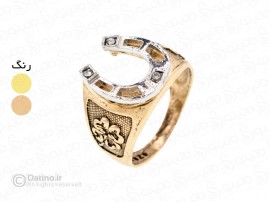 انگشتر مردانه و زنانه طرح نعل اسب 14880 انگشتر مردانه و زنانه طرح نعل اسب 14880