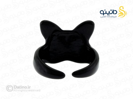 عکس انگشتر زنانه طرح گربه سیاه چشم رنگی 15394 - انواع مدل انگشتر زنانه طرح گربه سیاه چشم رنگی 15394