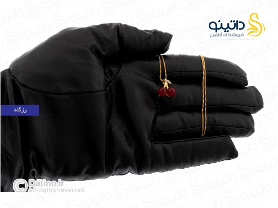 عکس گردنبند زنانه طرح گیلاس قرمز 15484 - انواع مدل گردنبند زنانه طرح گیلاس قرمز 15484