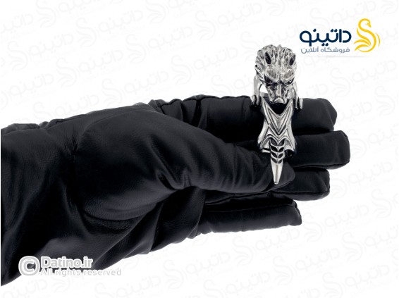عکس انگشتر مردانه مفصلی طرح گرگ 15500 - انواع مدل انگشتر مردانه مفصلی طرح گرگ 15500