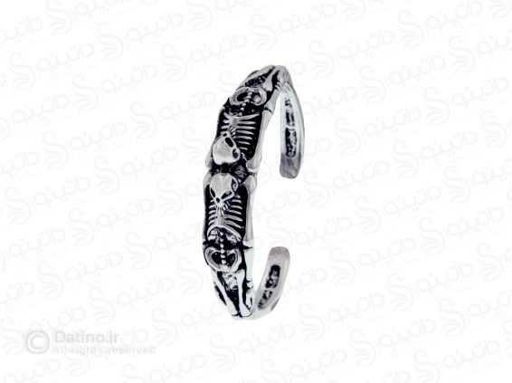 عکس دستبند مردانه طرح دو اسکلت 15507 - انواع مدل دستبند مردانه طرح دو اسکلت 15507
