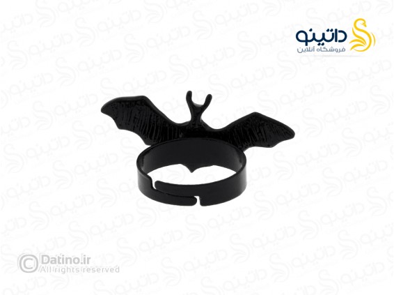 عکس انگشتر زنانه طرح خفاش سیاه 15561 - انواع مدل انگشتر زنانه طرح خفاش سیاه 15561