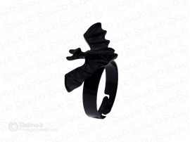 انگشتر زنانه طرح خفاش سیاه 15561