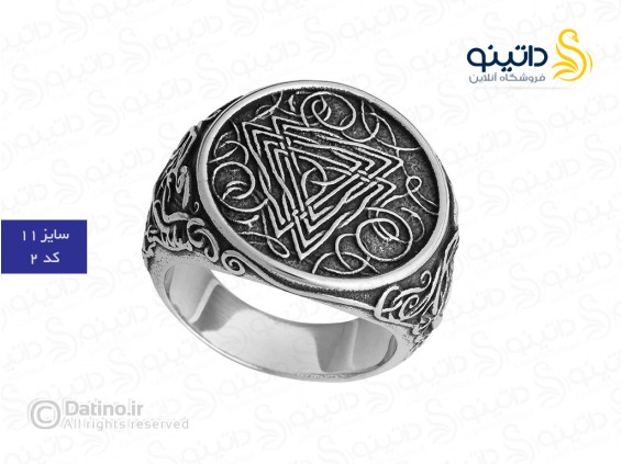 عکس انگشتر مردانه مدل R5 طرح گوتیک 16261 - انواع مدل انگشتر مردانه مدل R5 طرح گوتیک 16261