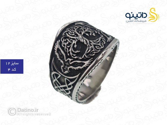 عکس انگشتر مردانه مدل R5 طرح گوتیک 16261 - انواع مدل انگشتر مردانه مدل R5 طرح گوتیک 16261