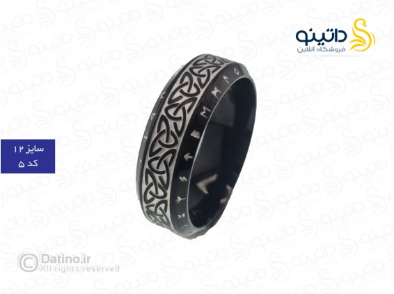عکس انگشتر مردانه مدل R5 طرح گوتیک 16261 - انواع مدل انگشتر مردانه مدل R5 طرح گوتیک 16261