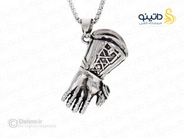 گردنبند مردانه دست تانوس نگین دار 16363