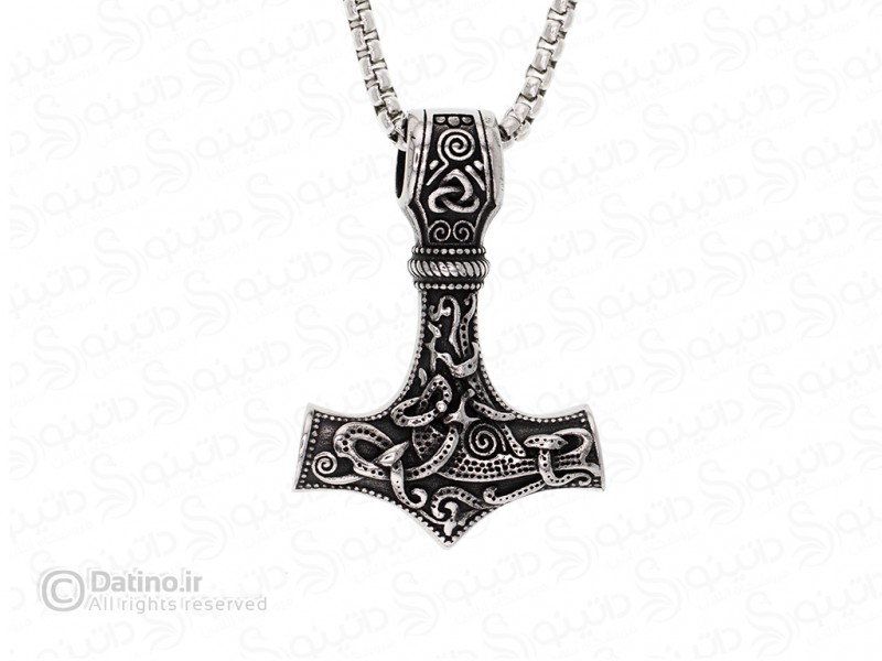 عکس گردنبند مردانه تبر میولنیر وایکینگ 16466 - انواع مدل گردنبند مردانه تبر میولنیر وایکینگ 16466