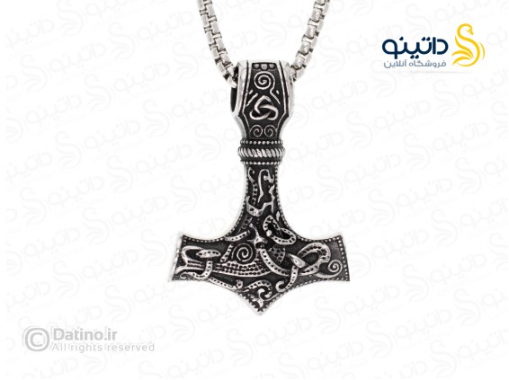 عکس گردنبند مردانه تبر میولنیر وایکینگ 16466 - انواع مدل گردنبند مردانه تبر میولنیر وایکینگ 16466