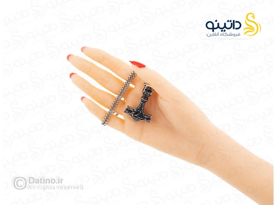 عکس گردنبند مردانه تبر میولنیر وایکینگ 16466 - انواع مدل گردنبند مردانه تبر میولنیر وایکینگ 16466