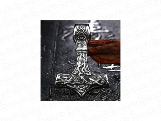 عکس گردنبند مردانه تبر میولنیر وایکینگ 16466 - انواع مدل گردنبند مردانه تبر میولنیر وایکینگ 16466