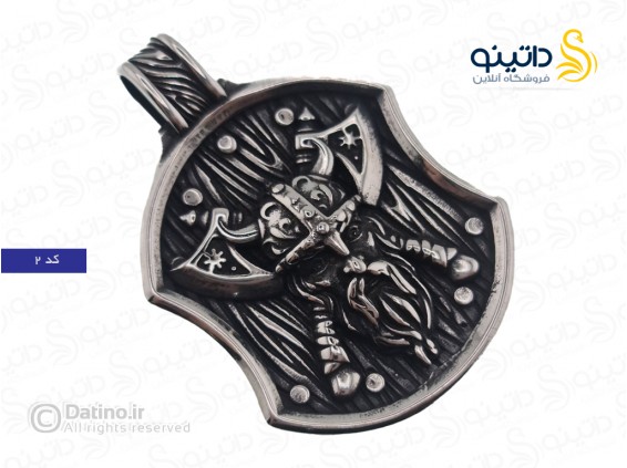 عکس گردنبند مردانه مدل R8 طرح اهریمن 16583 - انواع مدل گردنبند مردانه مدل R8 طرح اهریمن 16583