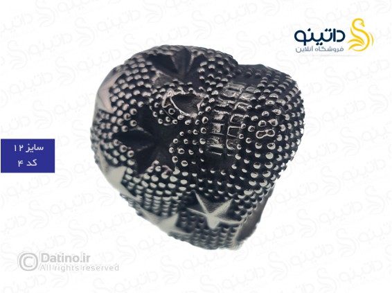 عکس انگشتر مردانه مدل R2 طرح گوتیک 16737 - انواع مدل انگشتر مردانه مدل R2 طرح گوتیک 16737