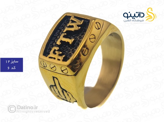 عکس انگشتر مردانه مدل R2 طرح گوتیک 16737 - انواع مدل انگشتر مردانه مدل R2 طرح گوتیک 16737