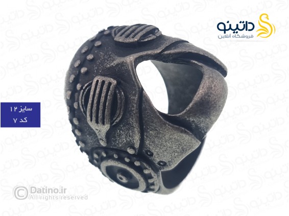 عکس انگشتر مردانه مدل R2 طرح گوتیک 16737 - انواع مدل انگشتر مردانه مدل R2 طرح گوتیک 16737