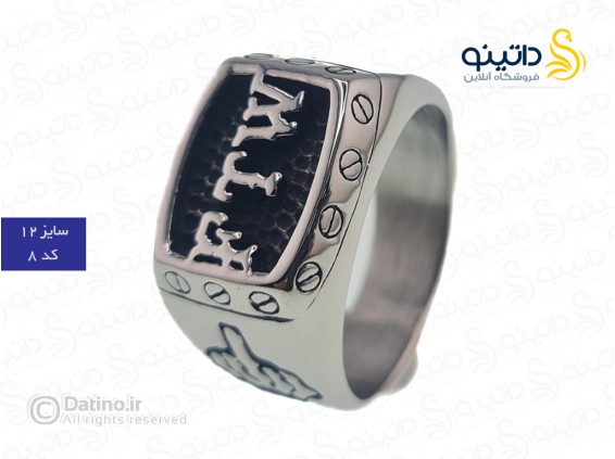 عکس انگشتر مردانه مدل R2 طرح گوتیک 16737 - انواع مدل انگشتر مردانه مدل R2 طرح گوتیک 16737