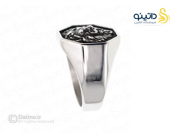 عکس انگشتر مردانه طرح شیر رومی 16963 - انواع مدل انگشتر مردانه طرح شیر رومی 16963