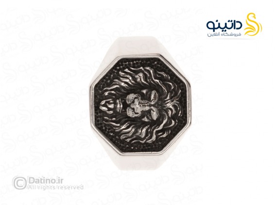 عکس انگشتر مردانه طرح شیر رومی 16963 - انواع مدل انگشتر مردانه طرح شیر رومی 16963
