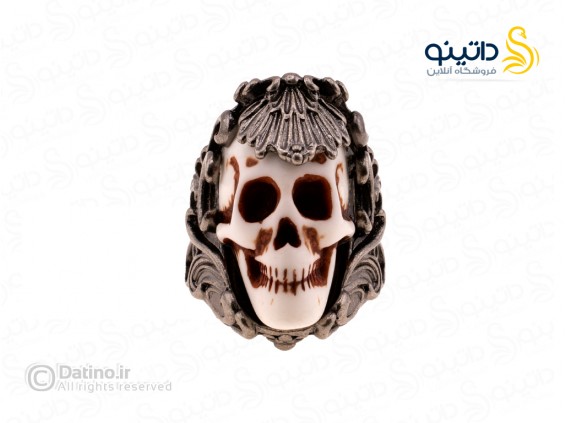 عکس انگشتر مردانه طرح جمجمه فسیل 17114 - انواع مدل انگشتر مردانه طرح جمجمه فسیل 17114