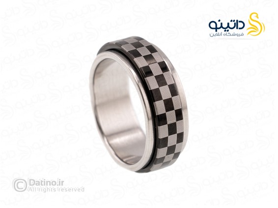 عکس انگشتر طرح شطرنجی 17214 - انواع مدل انگشتر طرح شطرنجی 17214