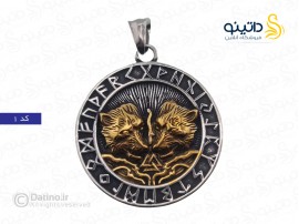 گردنبند مردانه مدل R7 طرح اهریمن