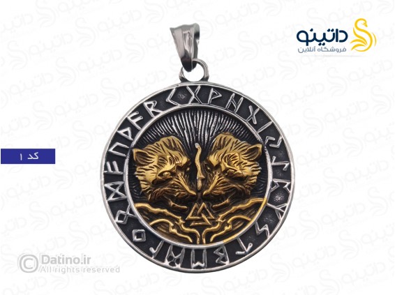 عکس گردنبند مردانه مدل R7 طرح اهریمن - انواع مدل گردنبند مردانه مدل R7 طرح اهریمن