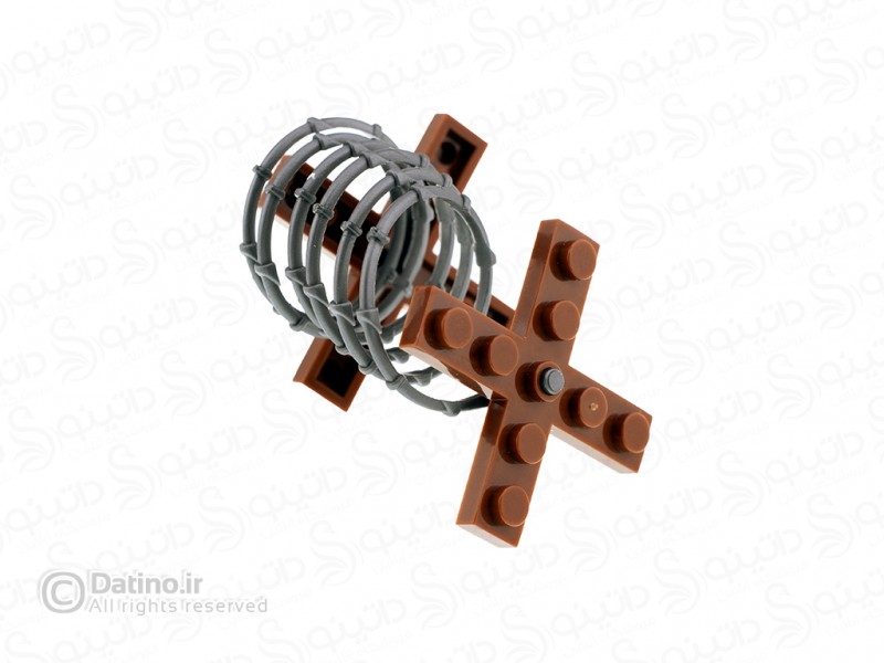 عکس قطعه لگو سیم خاردار جنگی 17496 - انواع مدل قطعه لگو سیم خاردار جنگی 17496