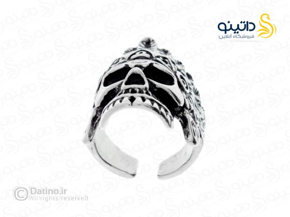 عکس انگشتر مردانه جمجمه سرخپوستی 17918 - انواع مدل انگشتر مردانه جمجمه سرخپوستی 17918