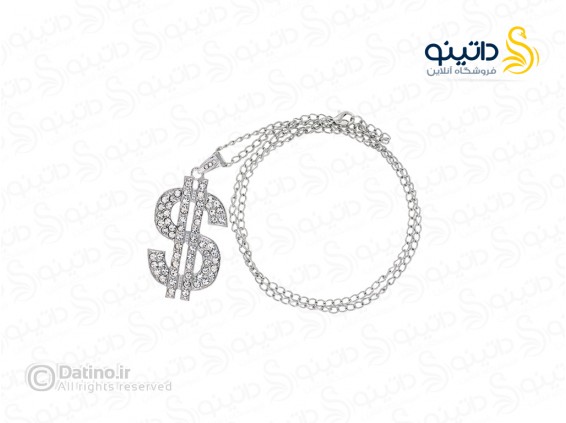 عکس گردنبند مردانه طرح دلار گنگ 17925 - انواع مدل گردنبند مردانه طرح دلار گنگ 17925
