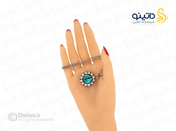 عکس گردنبند مردانه طرح چشم اژدها ساعت 18048 - انواع مدل گردنبند مردانه طرح چشم اژدها ساعت 18048