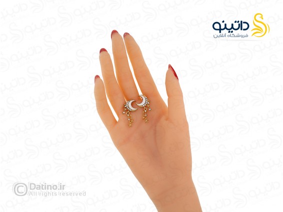 عکس گوشواره زنانه طرح ماه و ستاره شب 18475 - انواع مدل گوشواره زنانه طرح ماه و ستاره شب 18475