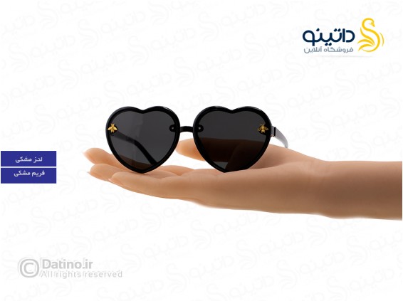عکس عینک آفتابی دخترانه طرح قلب و زنبور 18526 - انواع مدل عینک آفتابی دخترانه طرح قلب و زنبور 18526