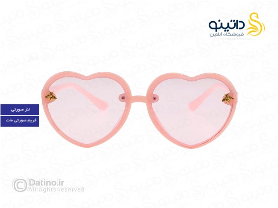عکس عینک آفتابی دخترانه طرح قلب و زنبور 18526 - انواع مدل عینک آفتابی دخترانه طرح قلب و زنبور 18526