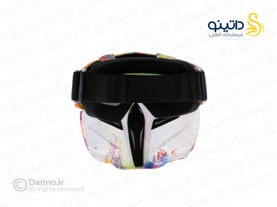 عکس عینک موتورسواری طرح اسپری رنگی دو لنز 18550 - انواع مدل عینک موتورسواری طرح اسپری رنگی دو لنز 18550