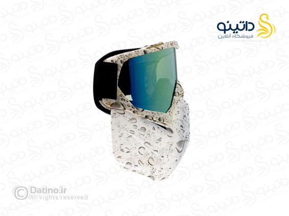 عکس عینک موتورسواری طرح سفید بارانی دو لنز 18556 - انواع مدل عینک موتورسواری طرح سفید بارانی دو لنز 18556